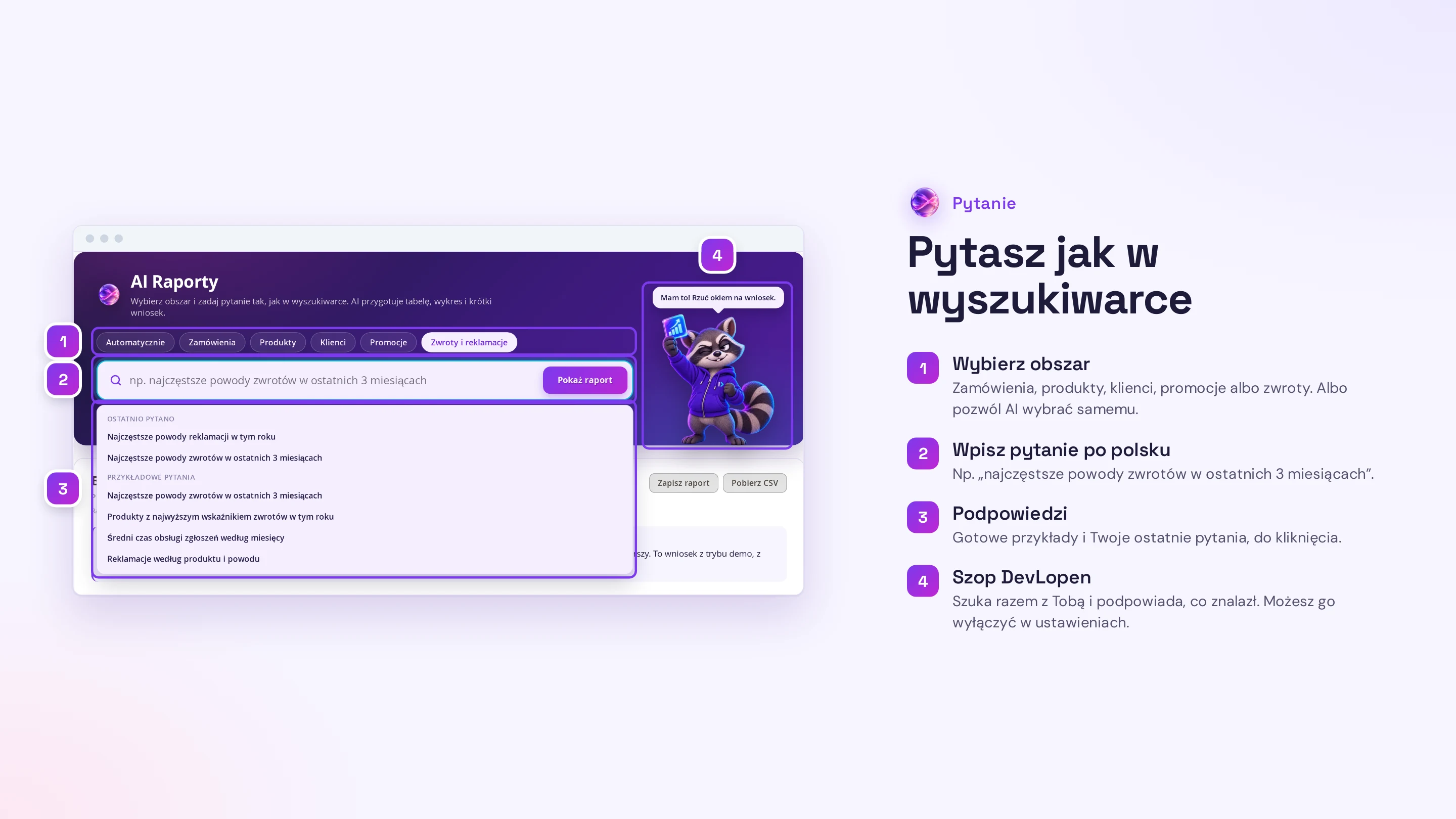 Pytanie jak w wyszukiwarce